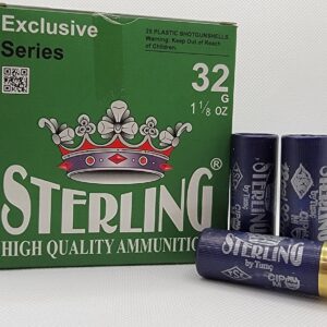 sterling 12ga 2.75in birdshot 3.25dr 8# shot