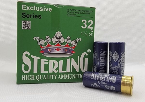 sterling 12ga 2.75in birdshot 3.25dr 8# shot