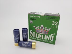 sterling 12ga 2.75in birdshot 3.25dr 8# shot